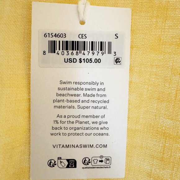 Vitamin A "Riviera" Mini Dress in Creamsicle, size Small - Picture 6 of 9